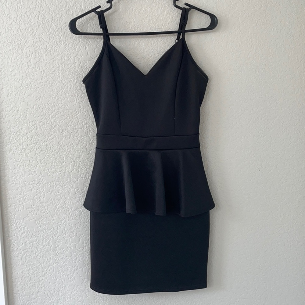 Little Black Peplum Dress